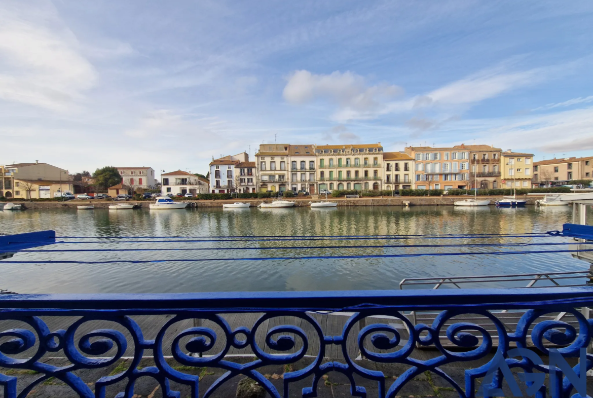 Appartement 3 pièces lumineux à Agde avec vue sur l'Hérault 