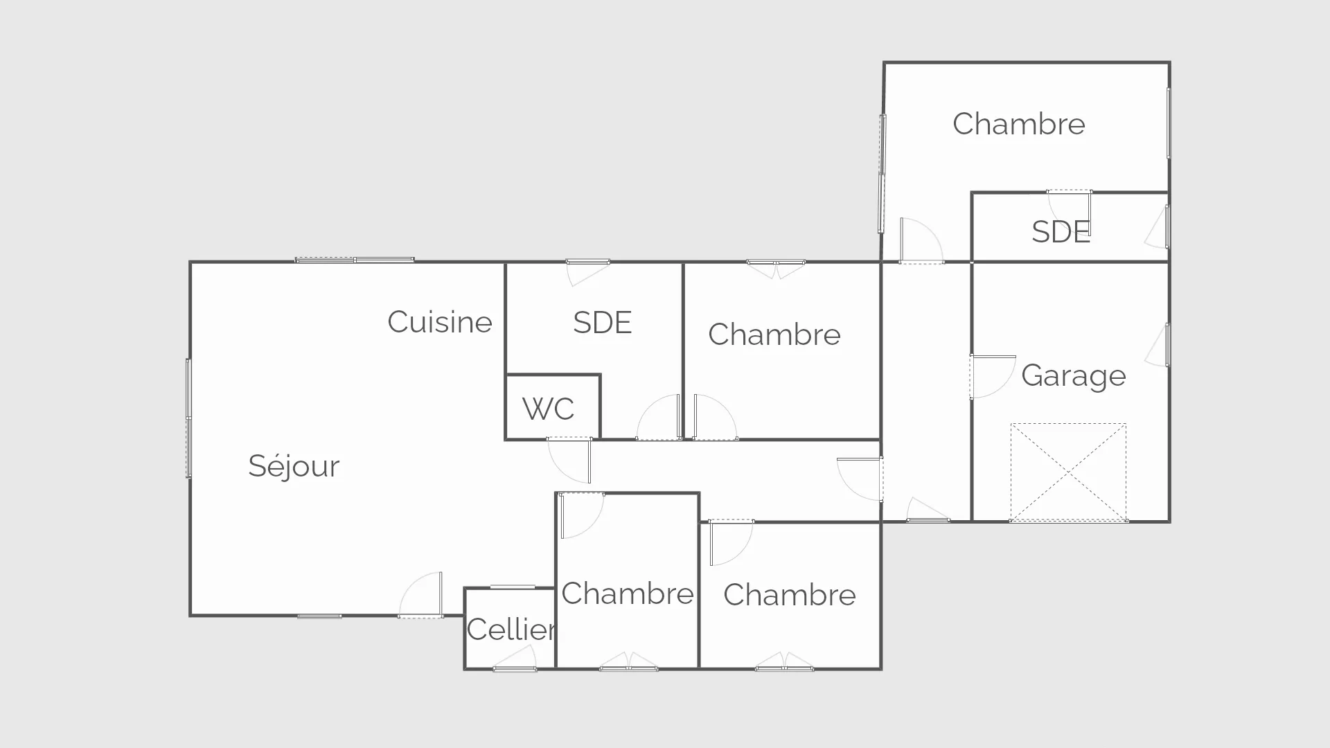 Maison 4 chambres avec garage et jardin paysager à Champdolent 