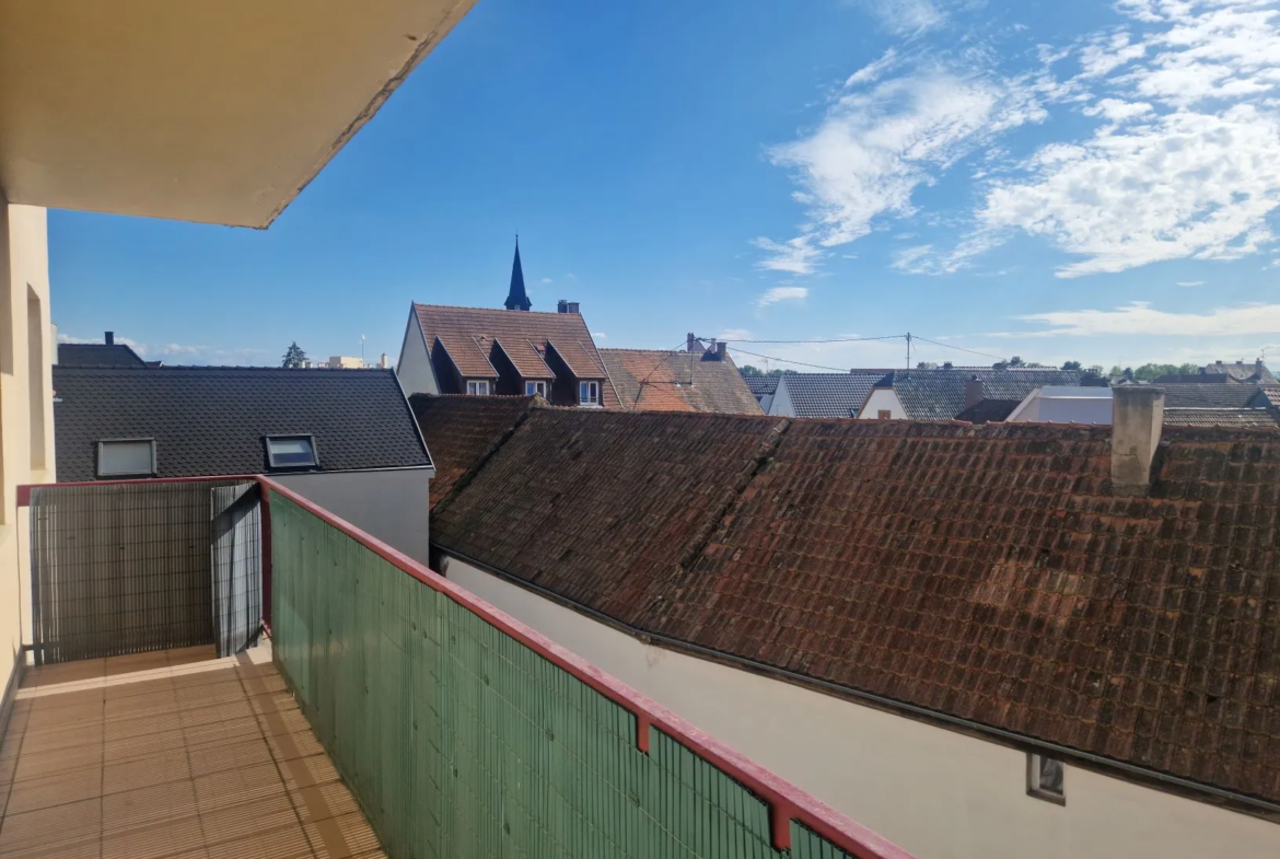 Appartement Lumineux 4 Pièces avec Balcons à Lingolsheim 