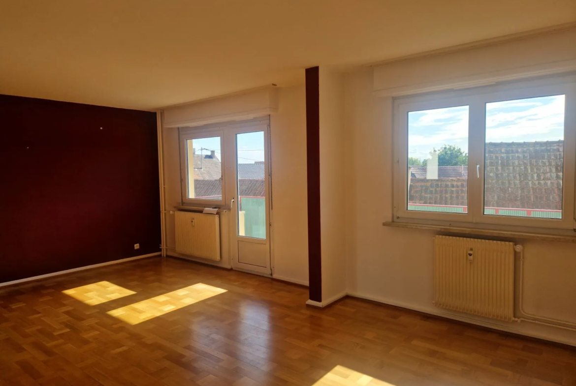 Appartement Lumineux 4 Pièces avec Balcons à Lingolsheim 