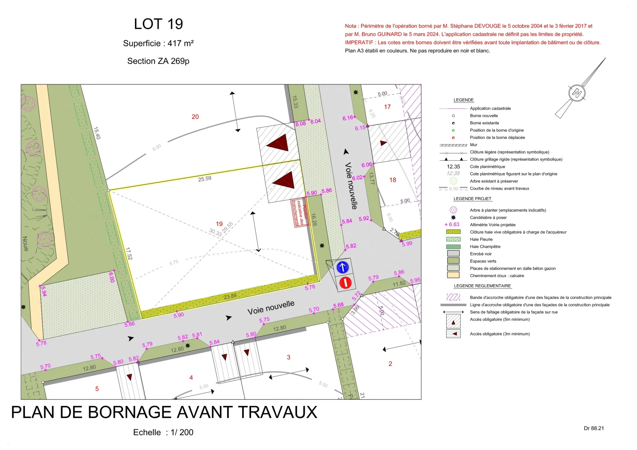 Terrain à bâtir de 417m2 dans le lotissement Grand Clos à Mornac-sur-Seudre 