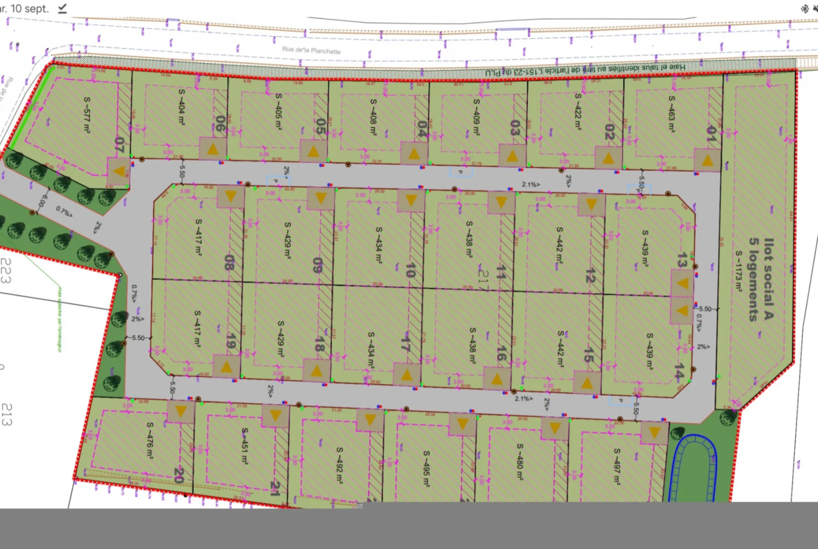 Terrain à La Bouillie de 442m2 en vente 