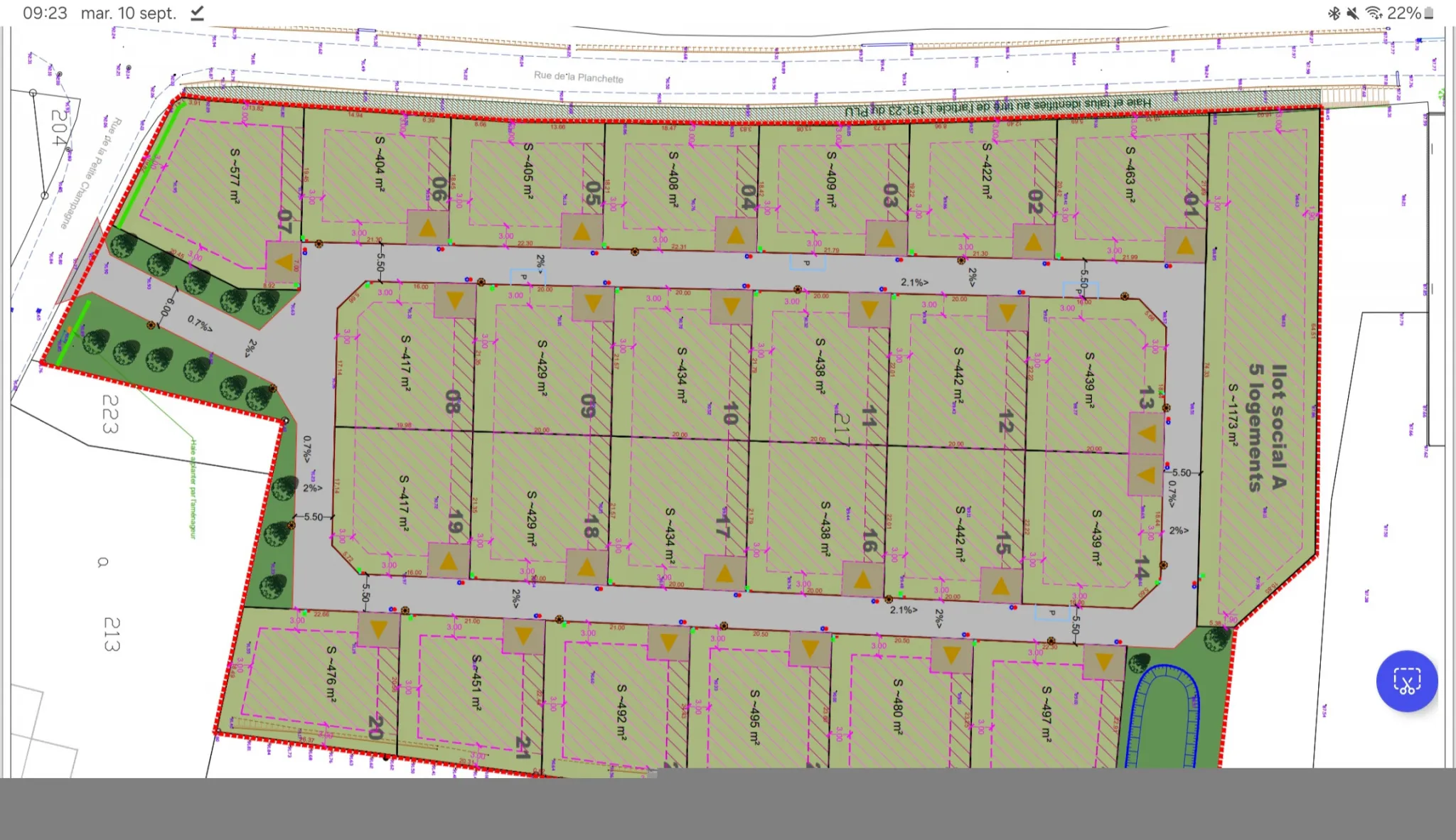 Terrain à La Bouillie de 442m2 en vente 