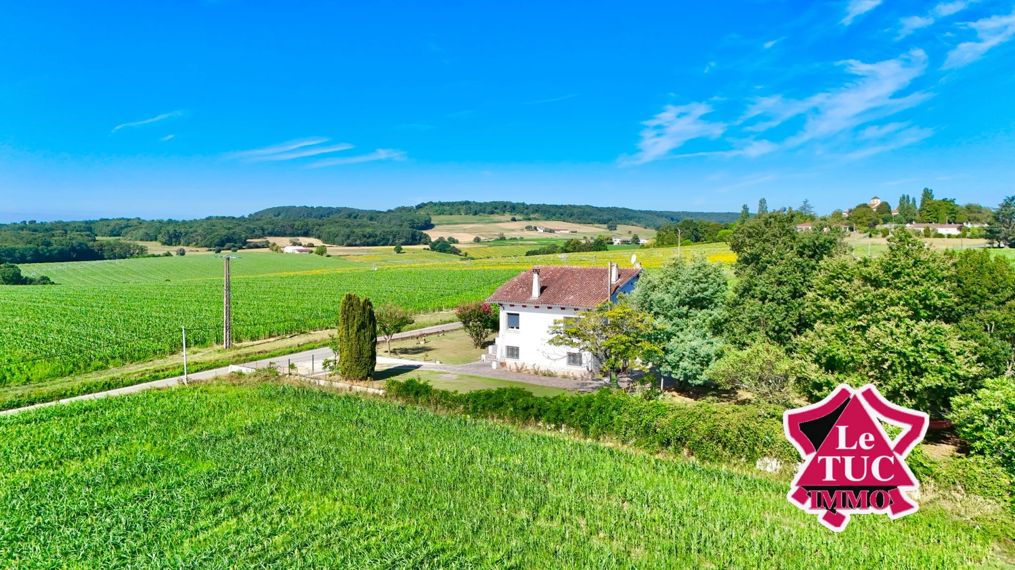 Belle maison en pierre avec 4 chambres à Saint Sylvestre sur Lot 