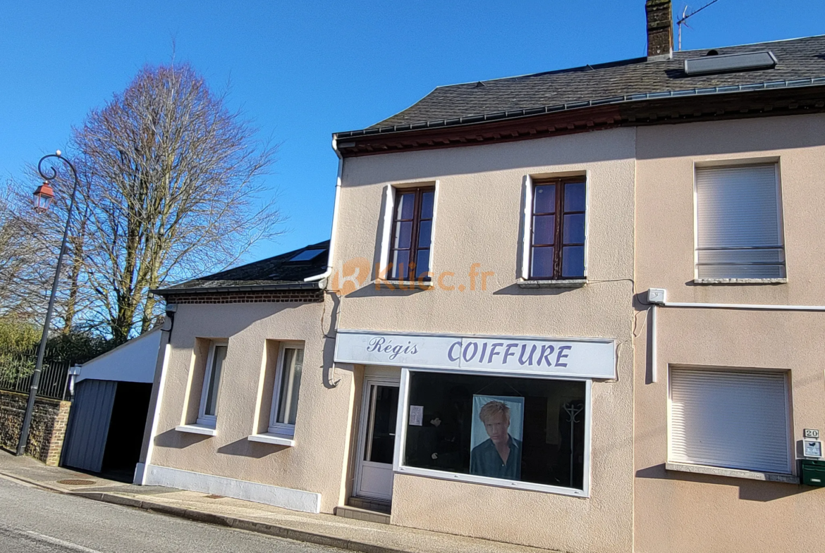 Fond de commerce et maison de 7 pièces sur Ourville-en-Caux 