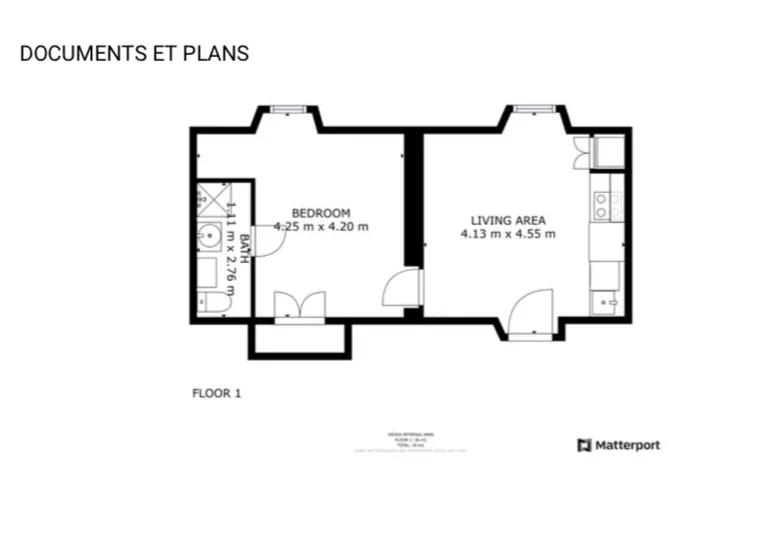 Appartement T2 à rénover à Bastia 