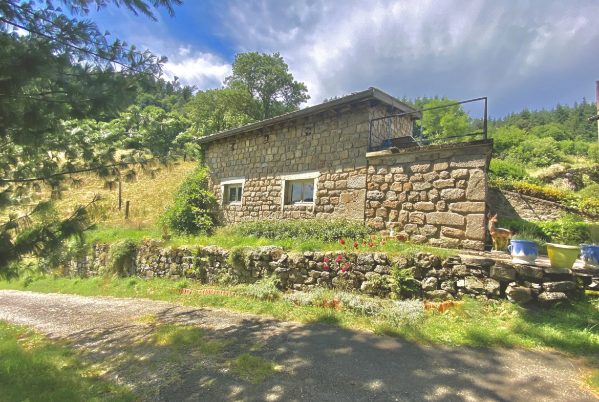 Ancienne ferme de 110 m2 avec grange et dépendance à St Sauveur en Rue 