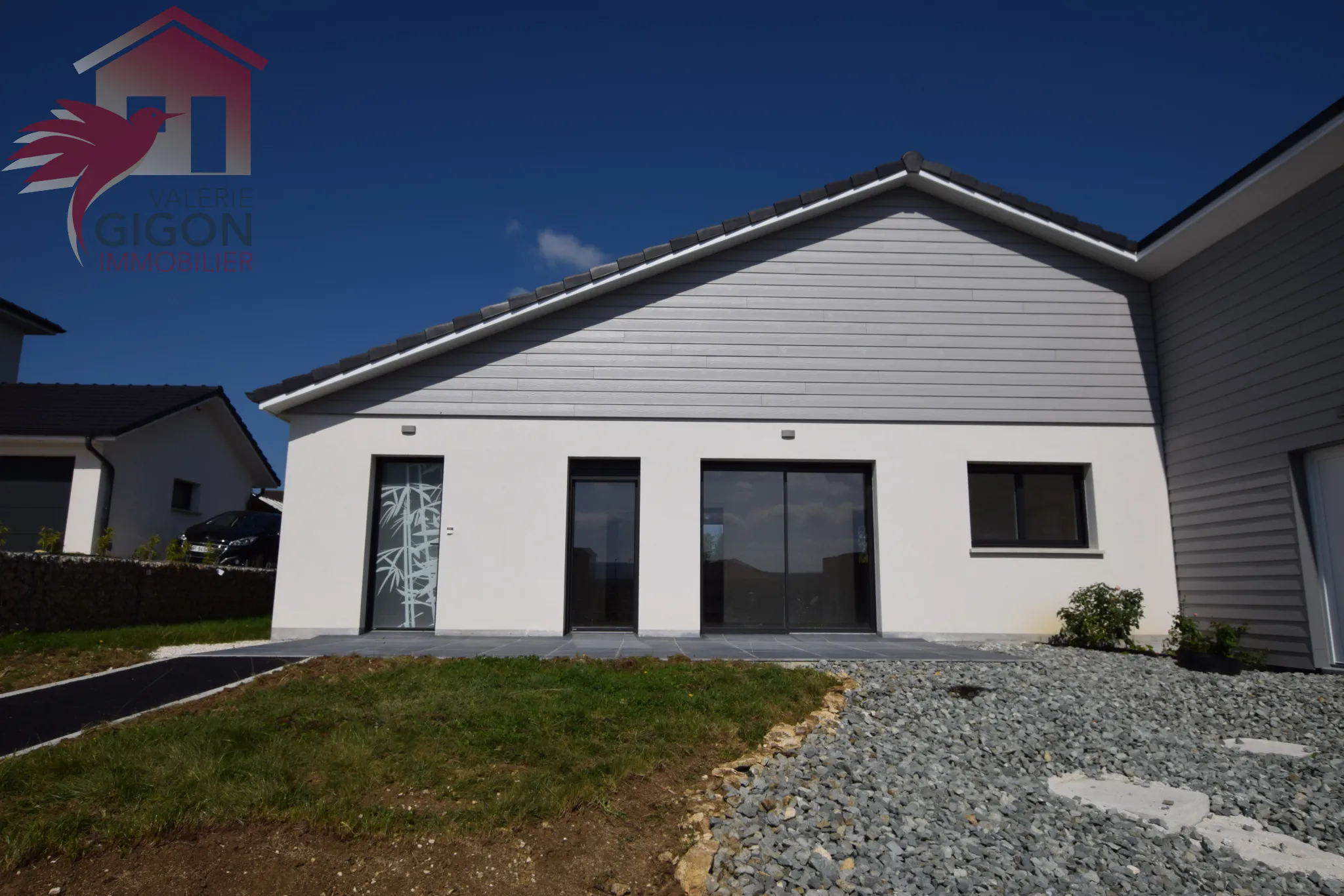 Maison neuve de plain-pied avec vue panoramique à Mathay 