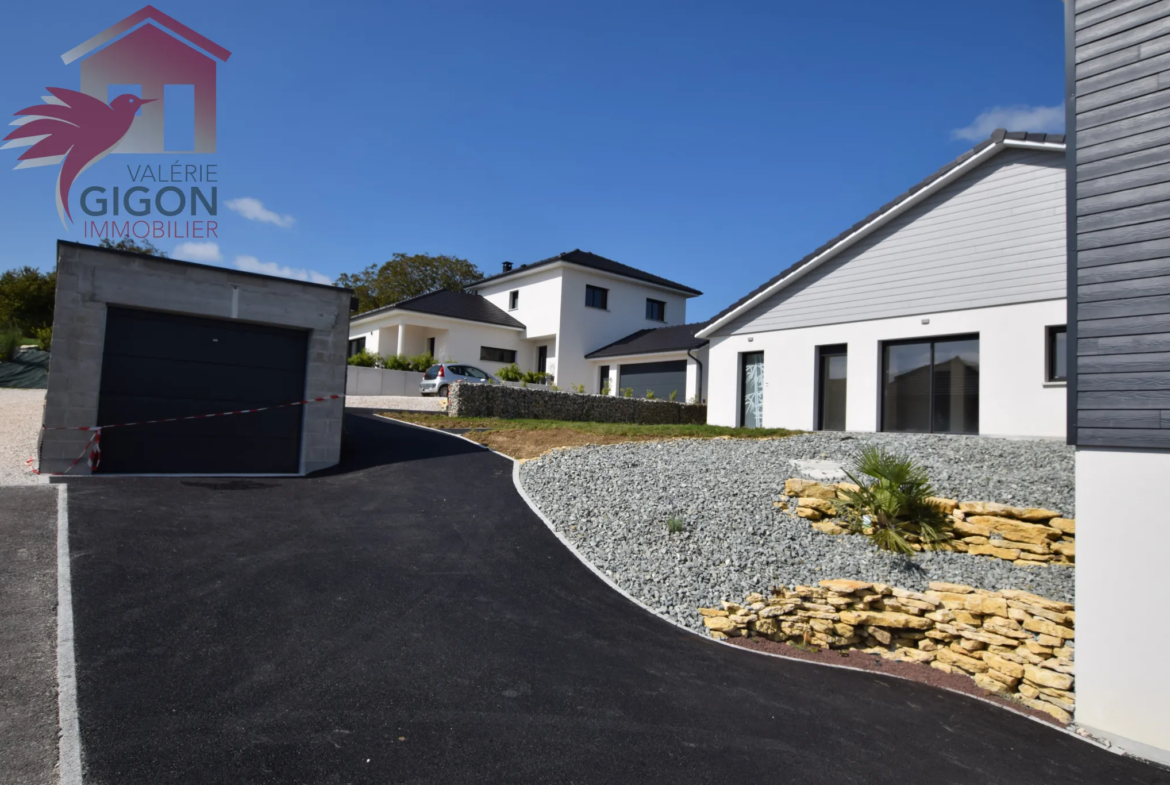 Maison neuve de plain-pied avec vue panoramique à Mathay 