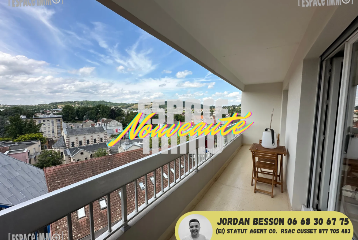 Appartement T3 rénové avec balcon à Cusset 