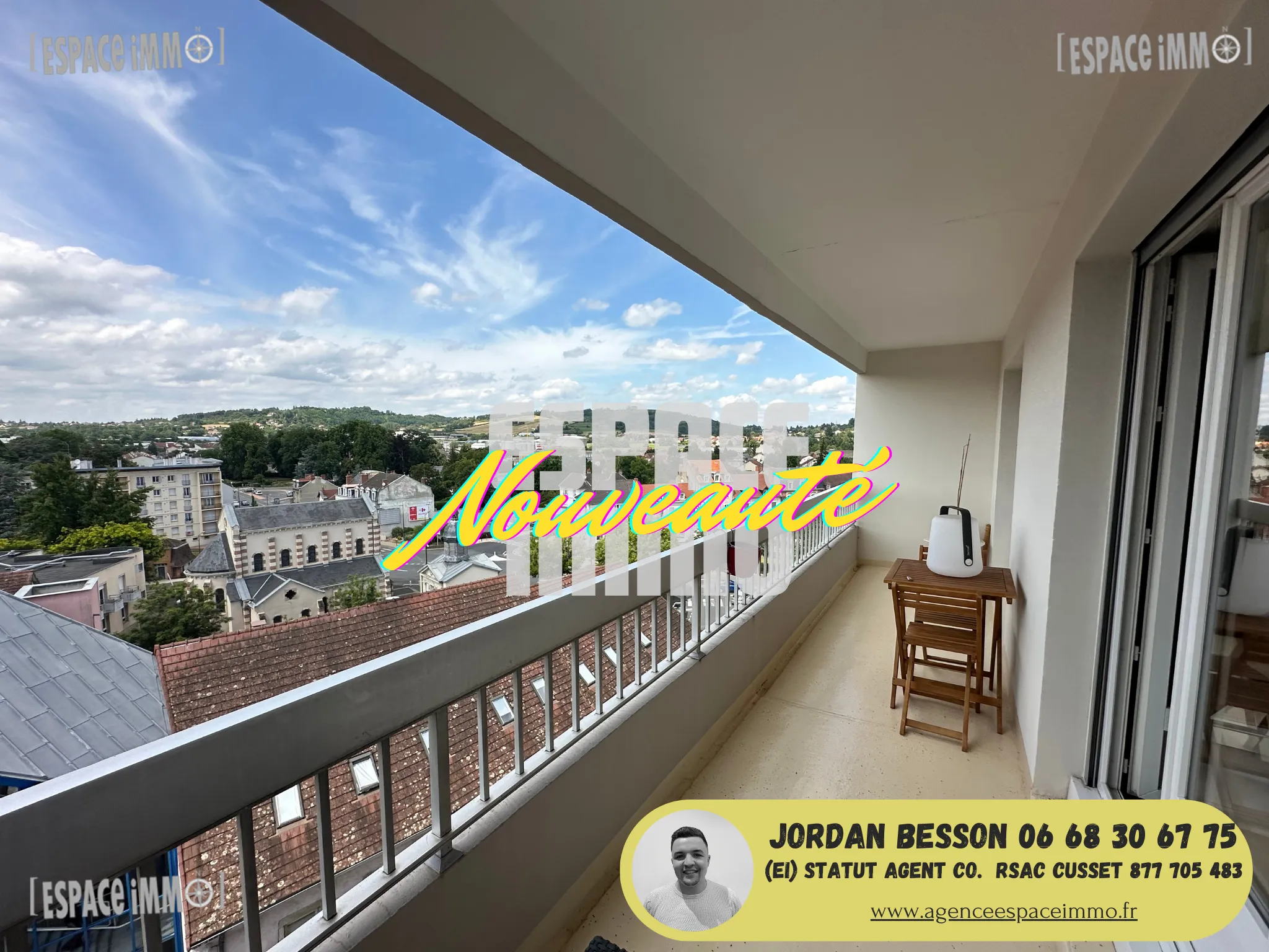 Appartement rénové T3 avec balcon - Cusset 