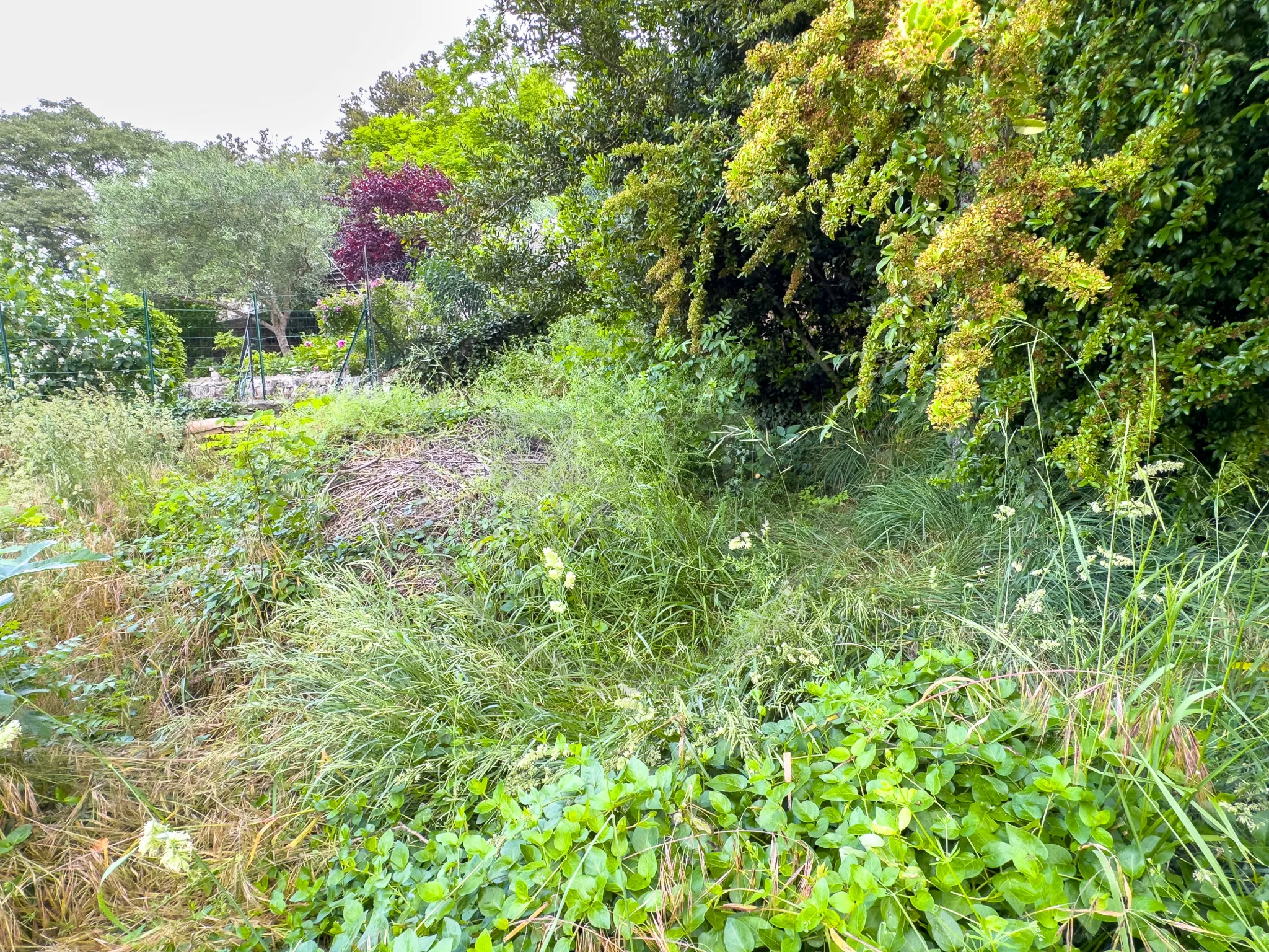 Maison de rue à réhabiliter avec grand terrain à Rompon 