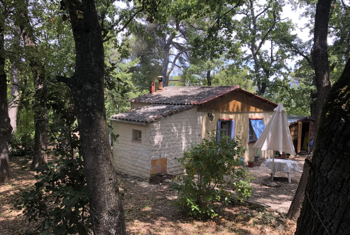 Cabanon à rénover sur terrain clos à Faucon 