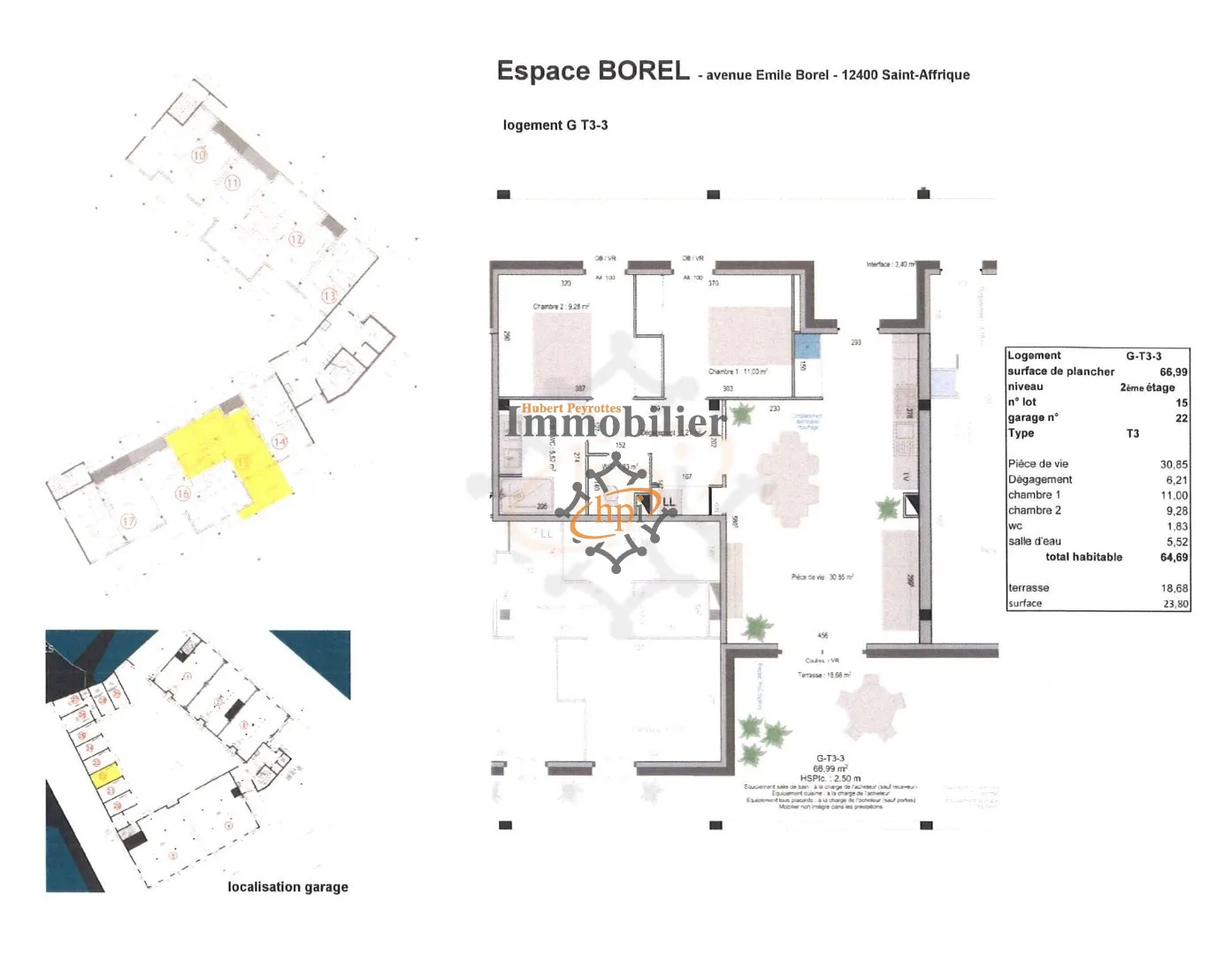 Vente logements neufs Saint Affrique, Espace Borel 