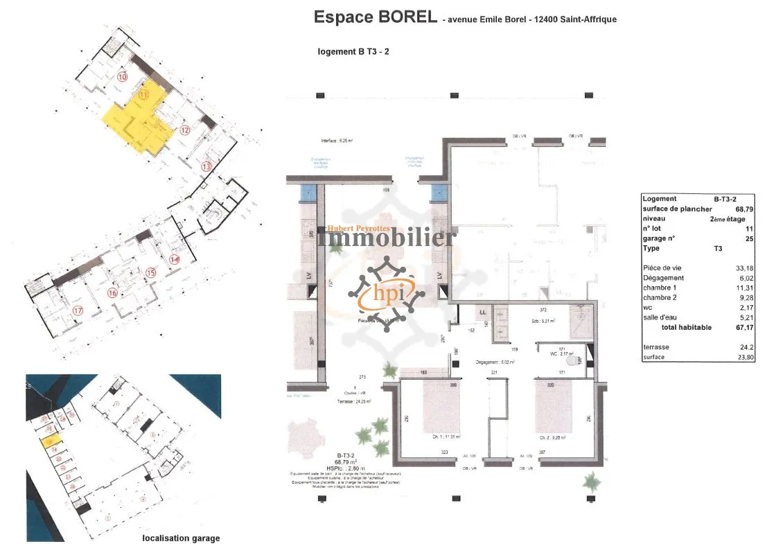 Vente logements neufs Saint Affrique, Espace Borel 