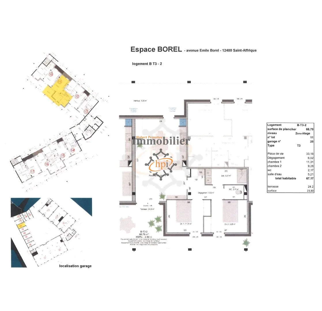 Vente logements neufs Saint Affrique, Espace Borel 