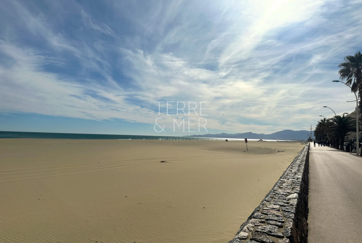 Bel appartement rénové à Canet Plage avec garage 