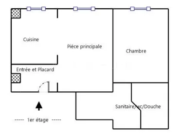 Appartement de Type 2 - Marseille 13008 