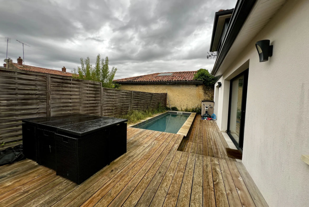 Maison contemporaine 3 chambres avec piscine à Langon 