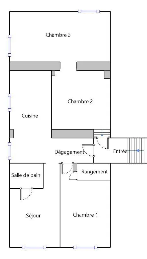 Immeuble de 540 m2 à Vaucouleurs avec local commercial et appartements 