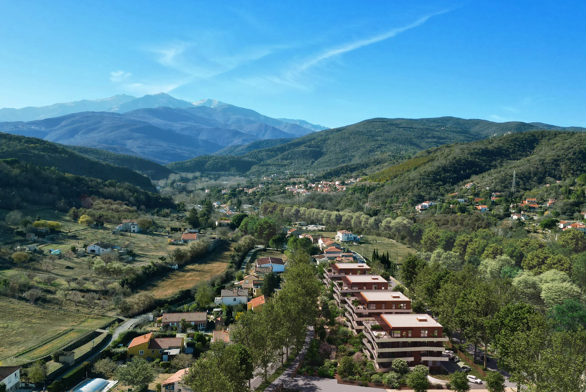 Appartement neuf à Céret avec vue panoramique 