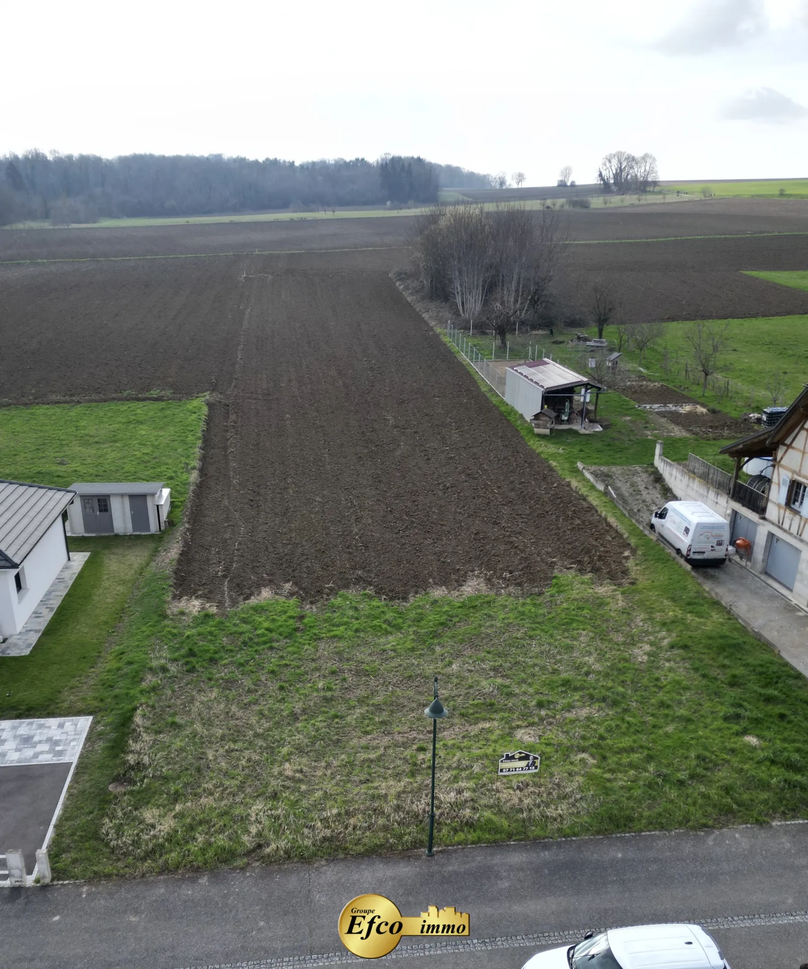 Terrain constructible Viabilisé de 7,3 ares à Stetten 