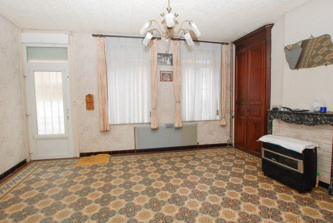 Maison semi-individuelle en brique avec 3 chambres à Boussois 