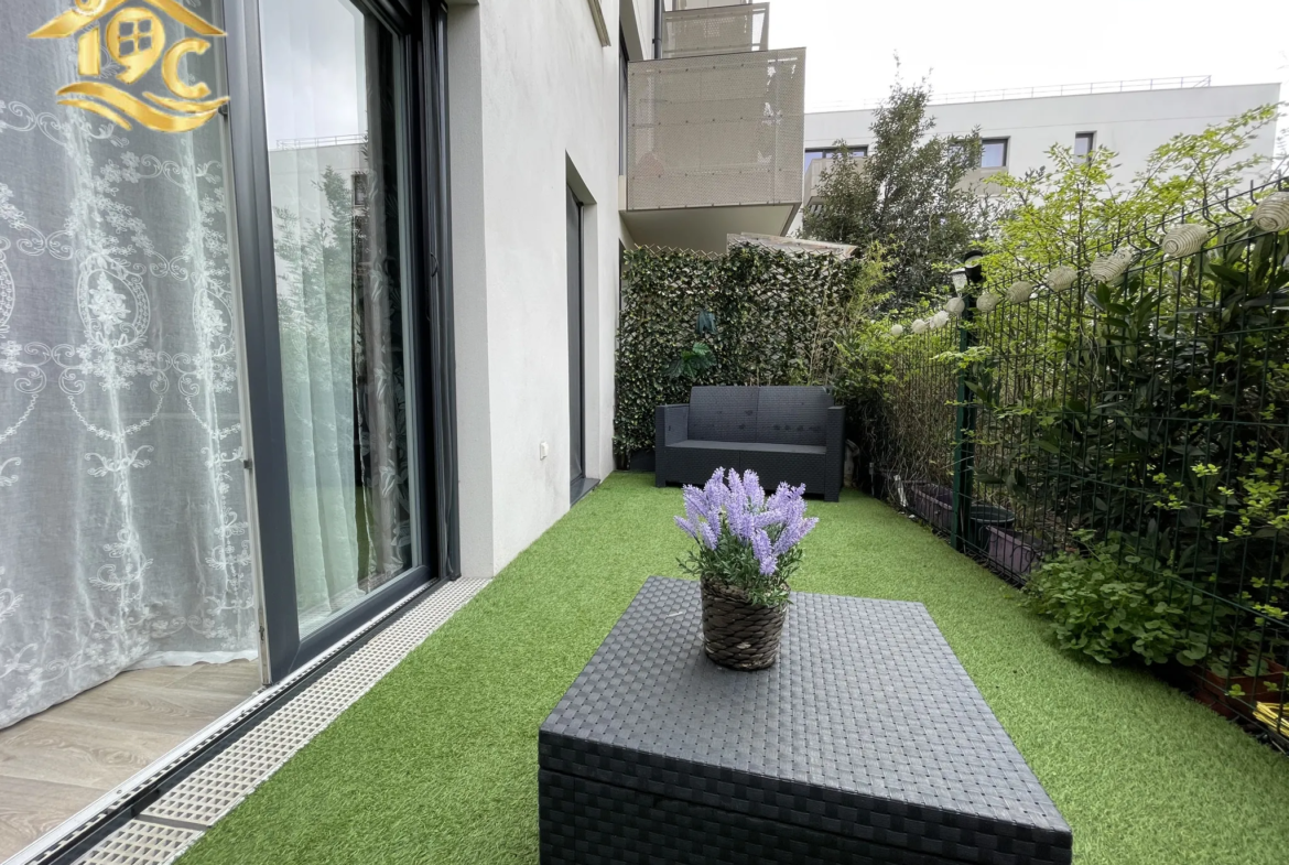 Appartement T3 avec jardin privatif exposé sud-ouest 