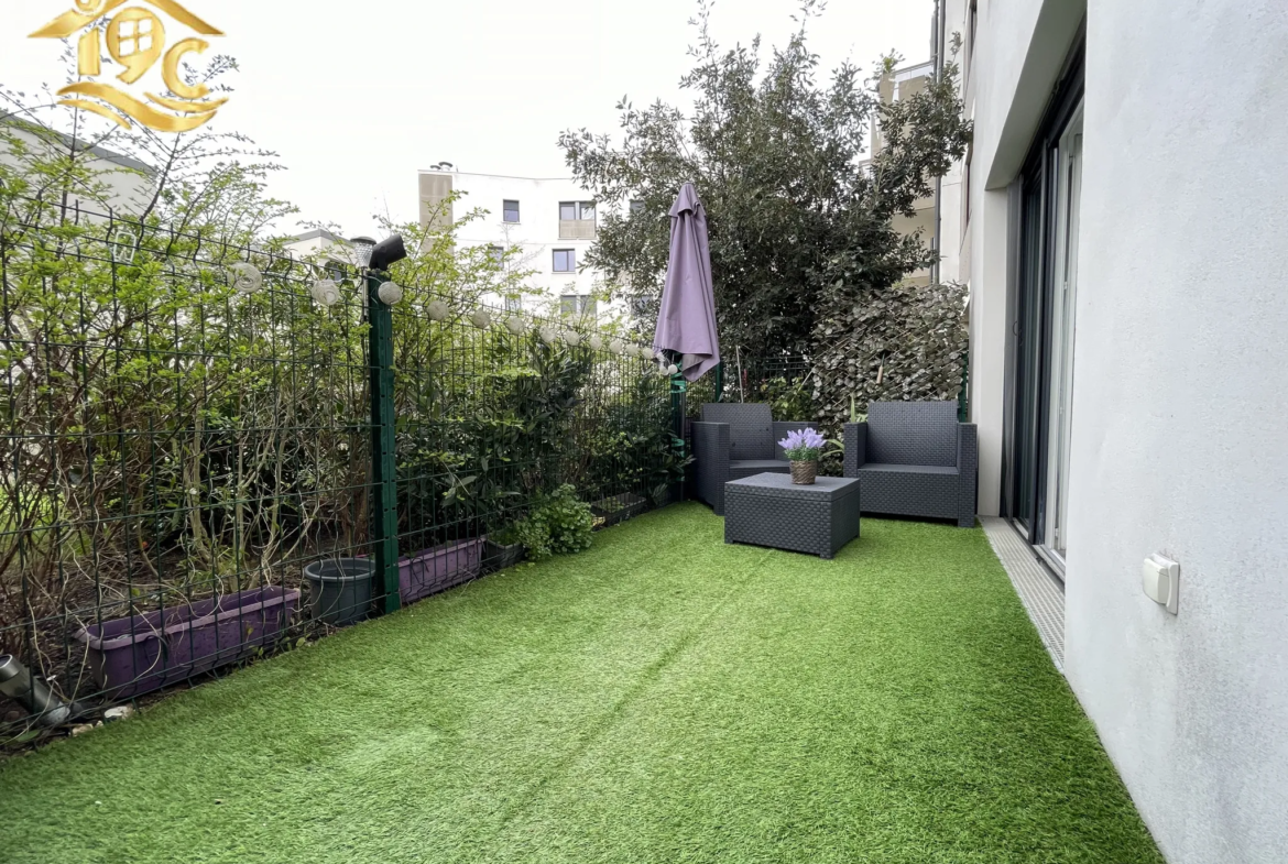 Appartement T3 avec jardin privatif exposé sud-ouest 