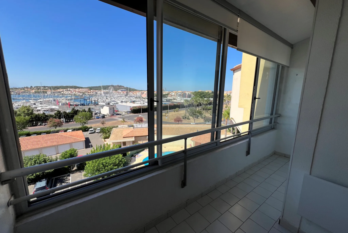 Vente - Cap d'Agde - T2 Mezzanine + Parking + Piscine Quartier Falaises 