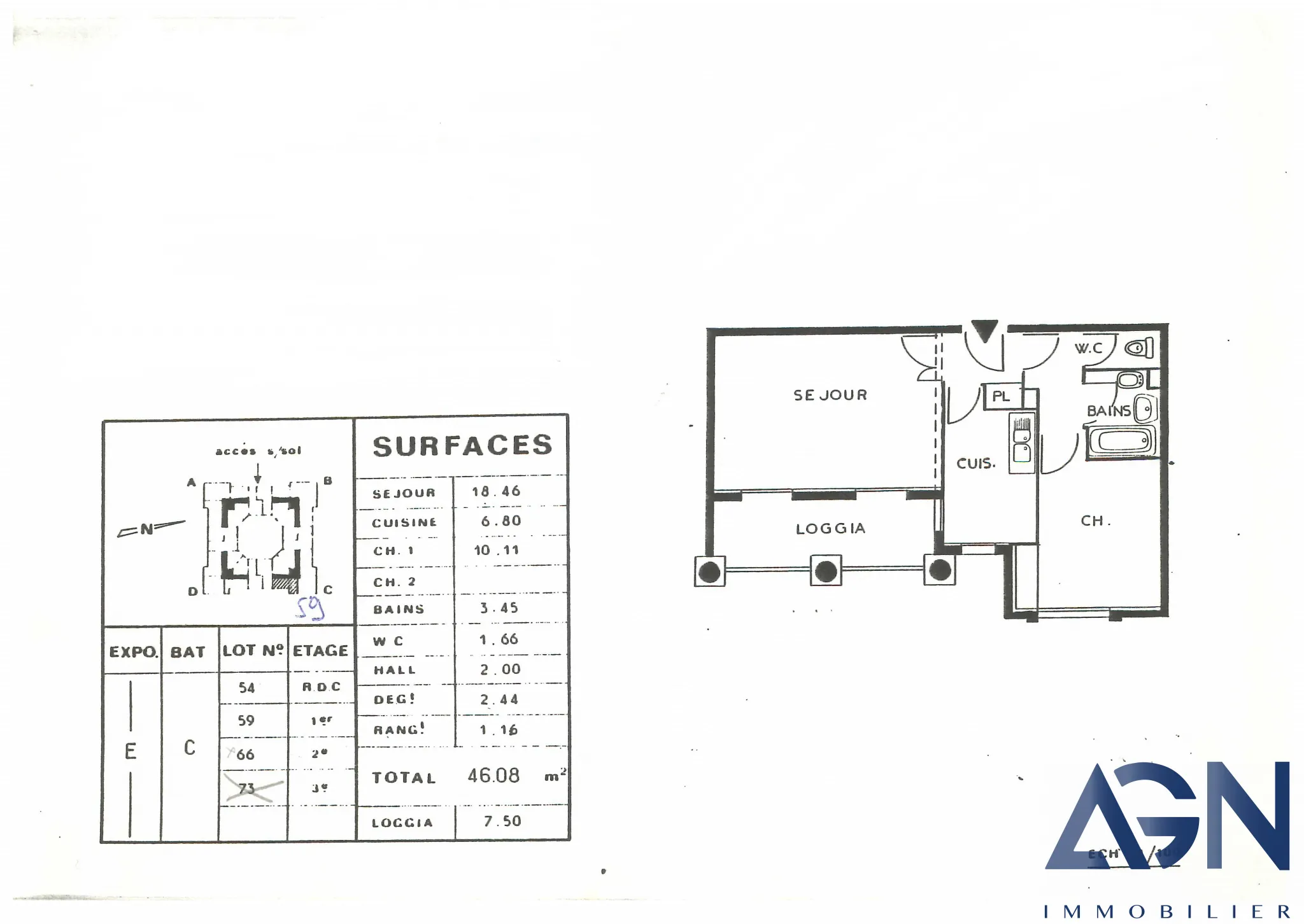 Appartement 2 Pièces 46m2 Avec Terrasse et Parking Quartier Antigone à Montpellier 