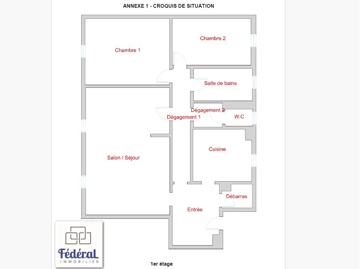 Appartement F3/4 lumineux à Strasbourg Rotonde 