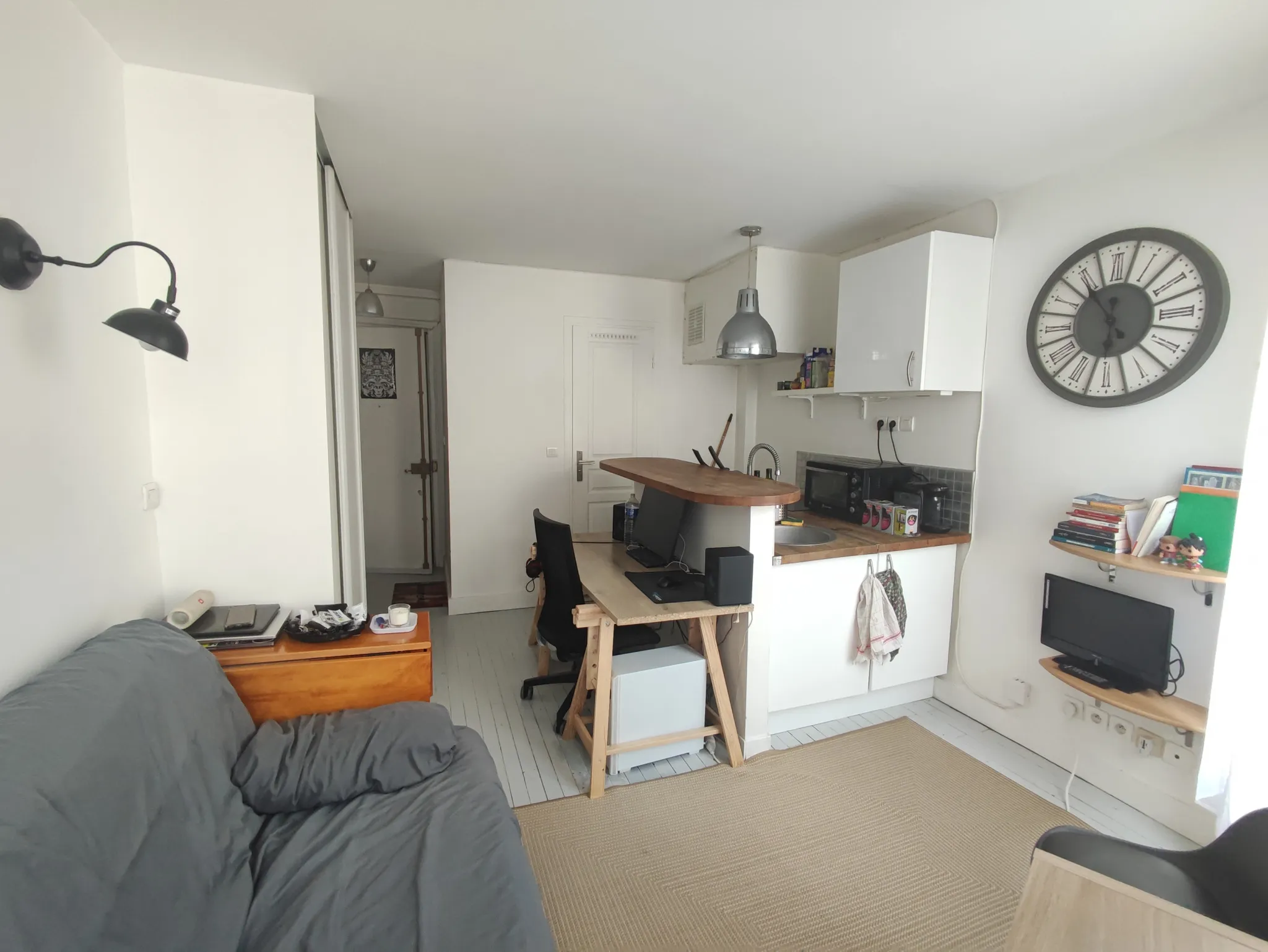 Studio lumineux de 17m2 à Paris 