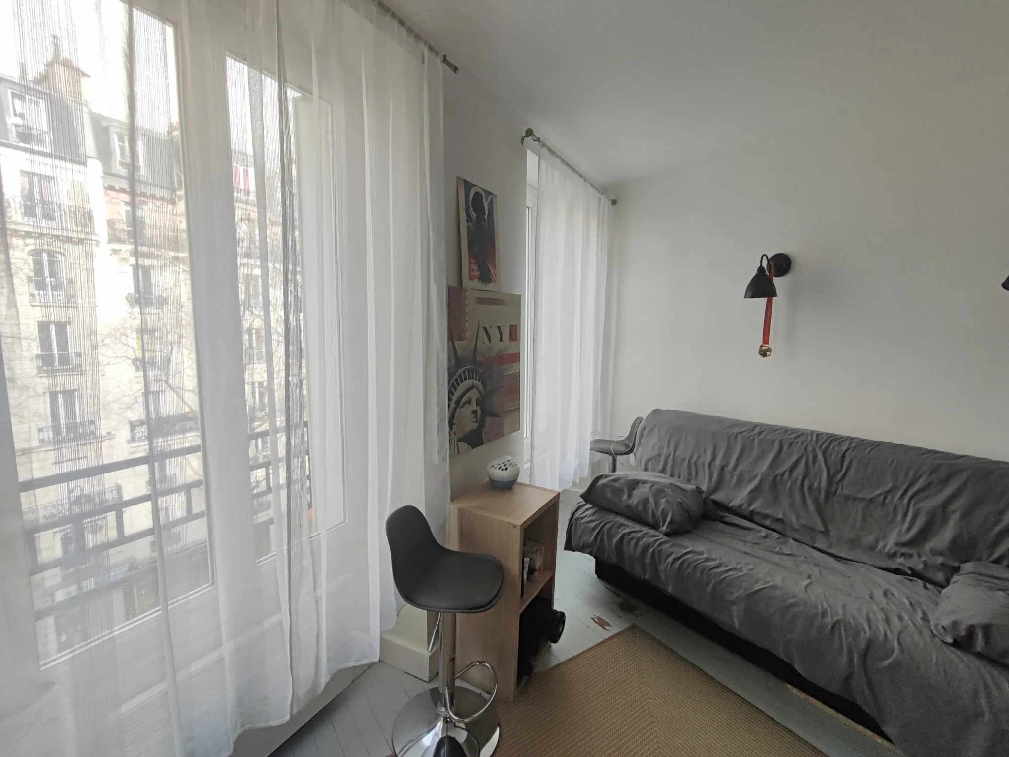 Studio lumineux de 17m2 à Paris 