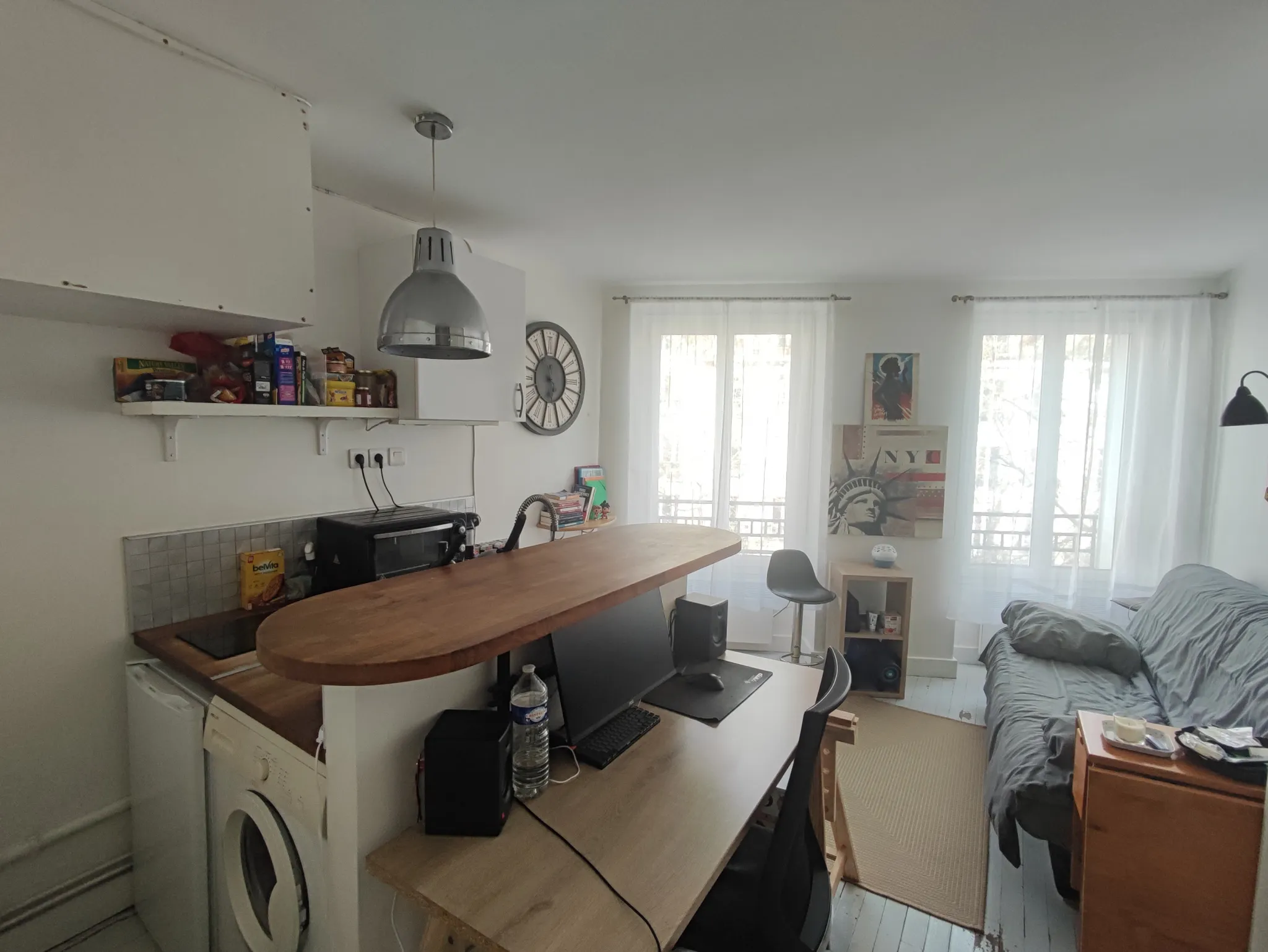 Studio lumineux de 17m2 à Paris 