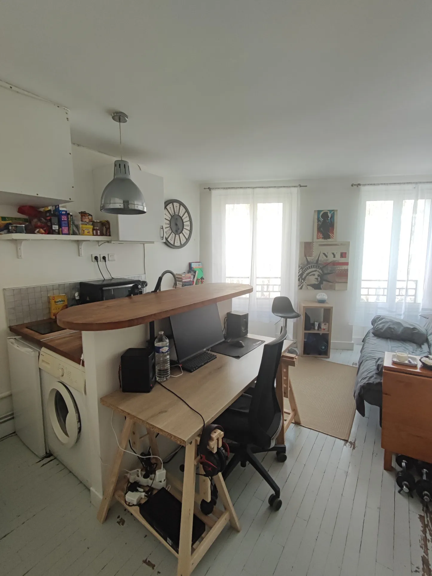 Studio lumineux de 17m2 à Paris 