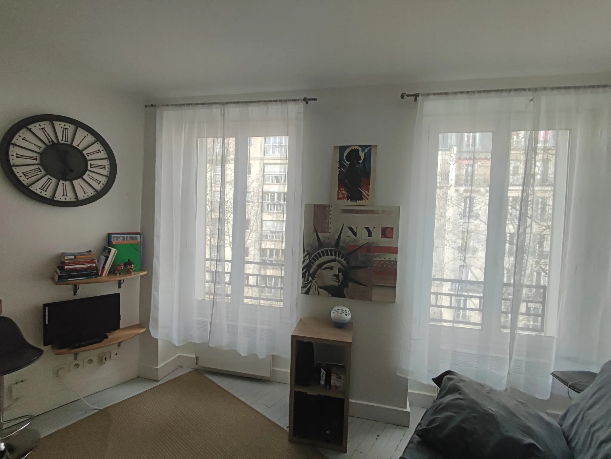 Studio lumineux de 17m2 à Paris 