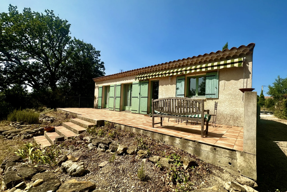 Villa de plain pied avec jardin et garage à Cairanne 