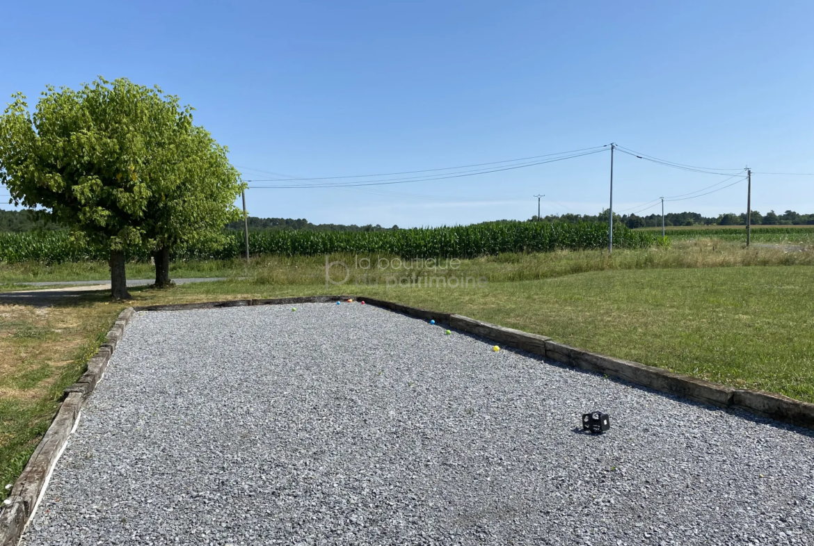 Maison 130m2 rénovée avec vue panoramique et grand jardin à Bazas 