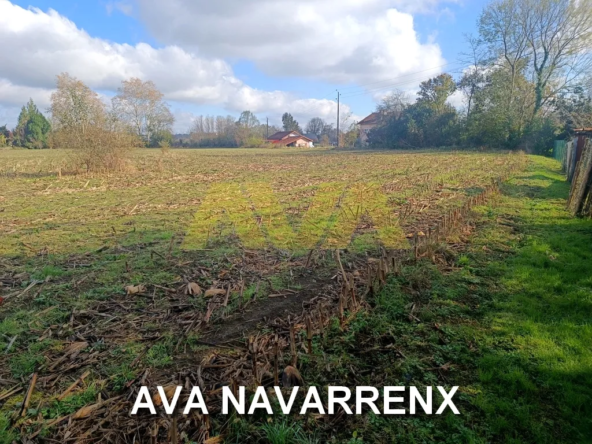 Terrain constructible plat 1508m2 à Navarrenx