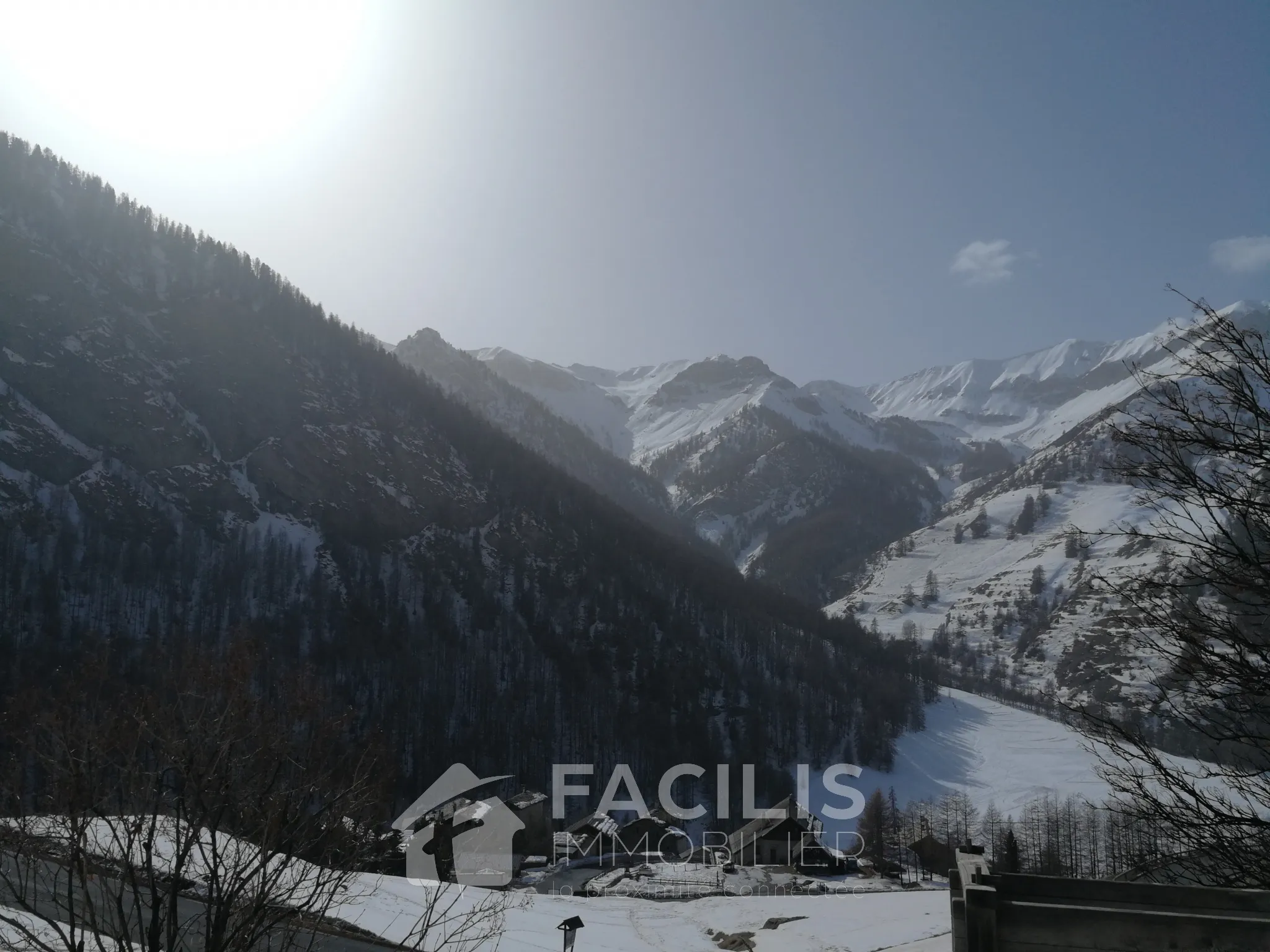 Appartement deux pièces avec vue sur les montagnes à Saint Véran 