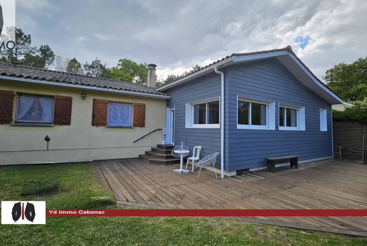 Charmante maison avec belle vue sur la forêt et 3 chambres à Cabanac et Villagrains 