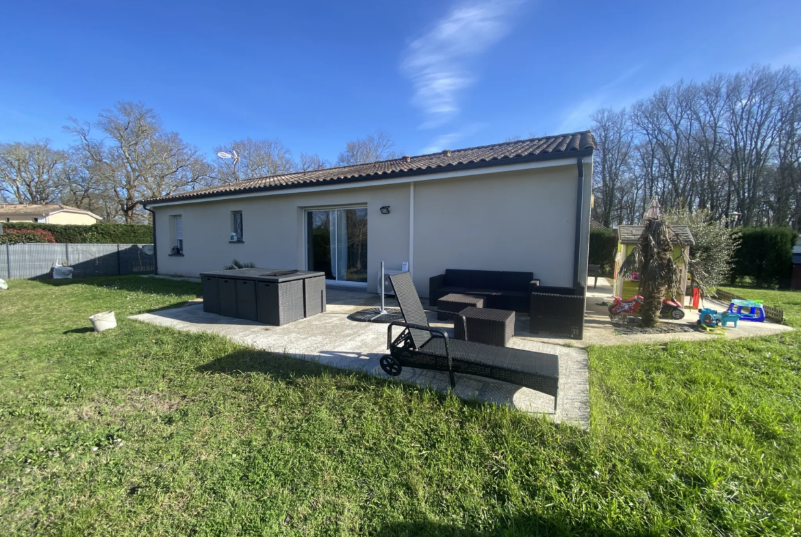 Maison de plain pied avec piscine à Villandraut 