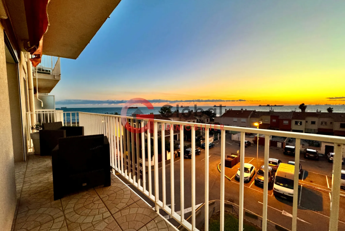 Appartement de type 3 rénové avec vue sur la mer - Port de Bouc 