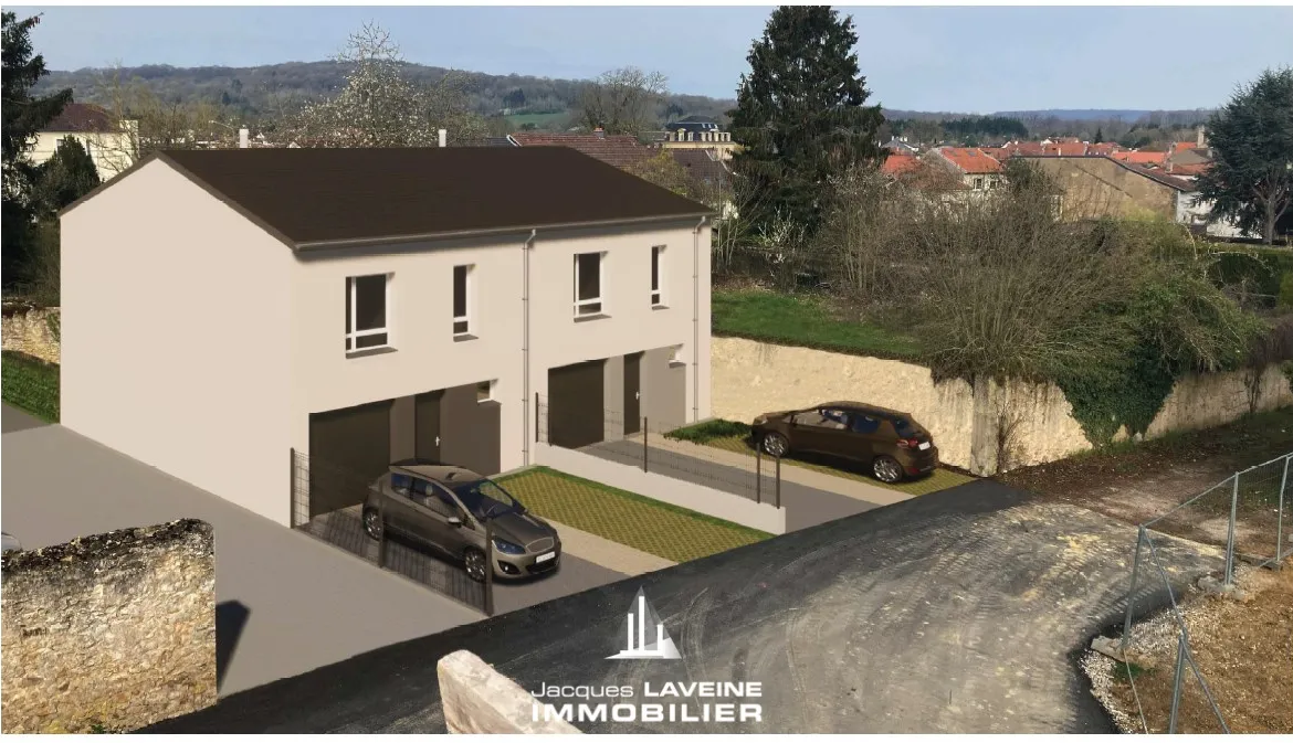 Terrain constructible à Augny - Maison de ville de 97m2 