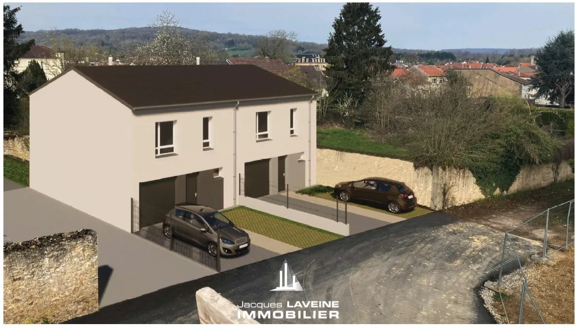 Terrain constructible à Augny - Maison de ville de 97m2 