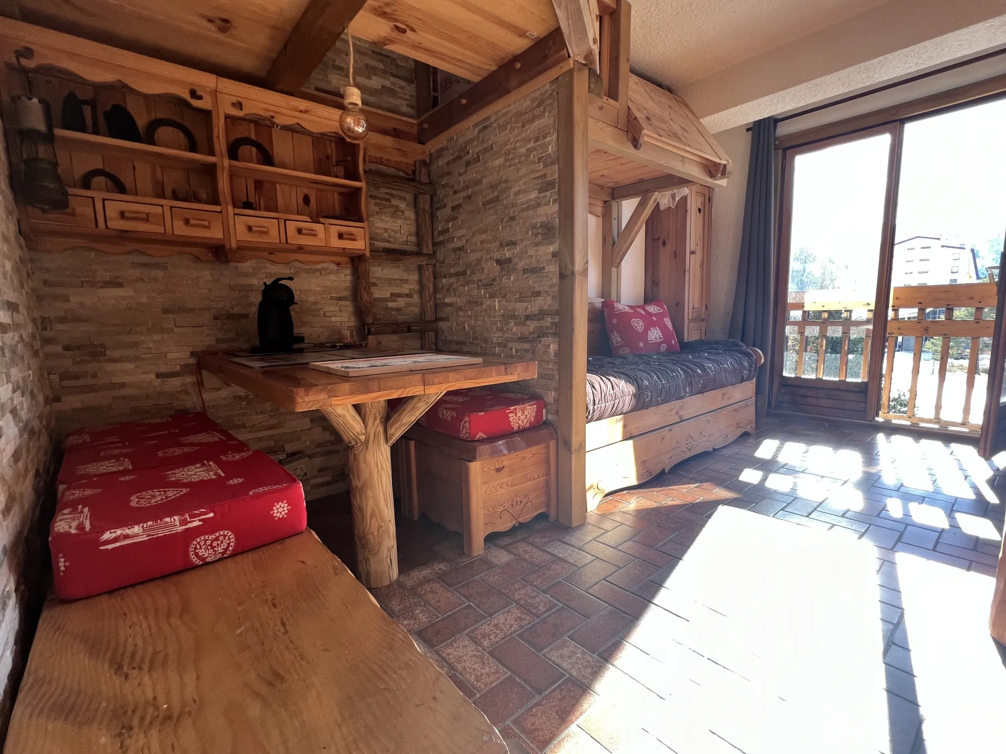 Studio avec vue sur les pistes et la Muzelle à Les Deux Alpes 