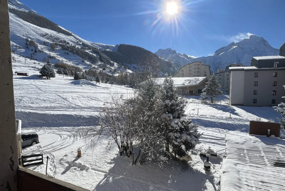 Studio avec vue sur les pistes et la Muzelle à Les Deux Alpes 