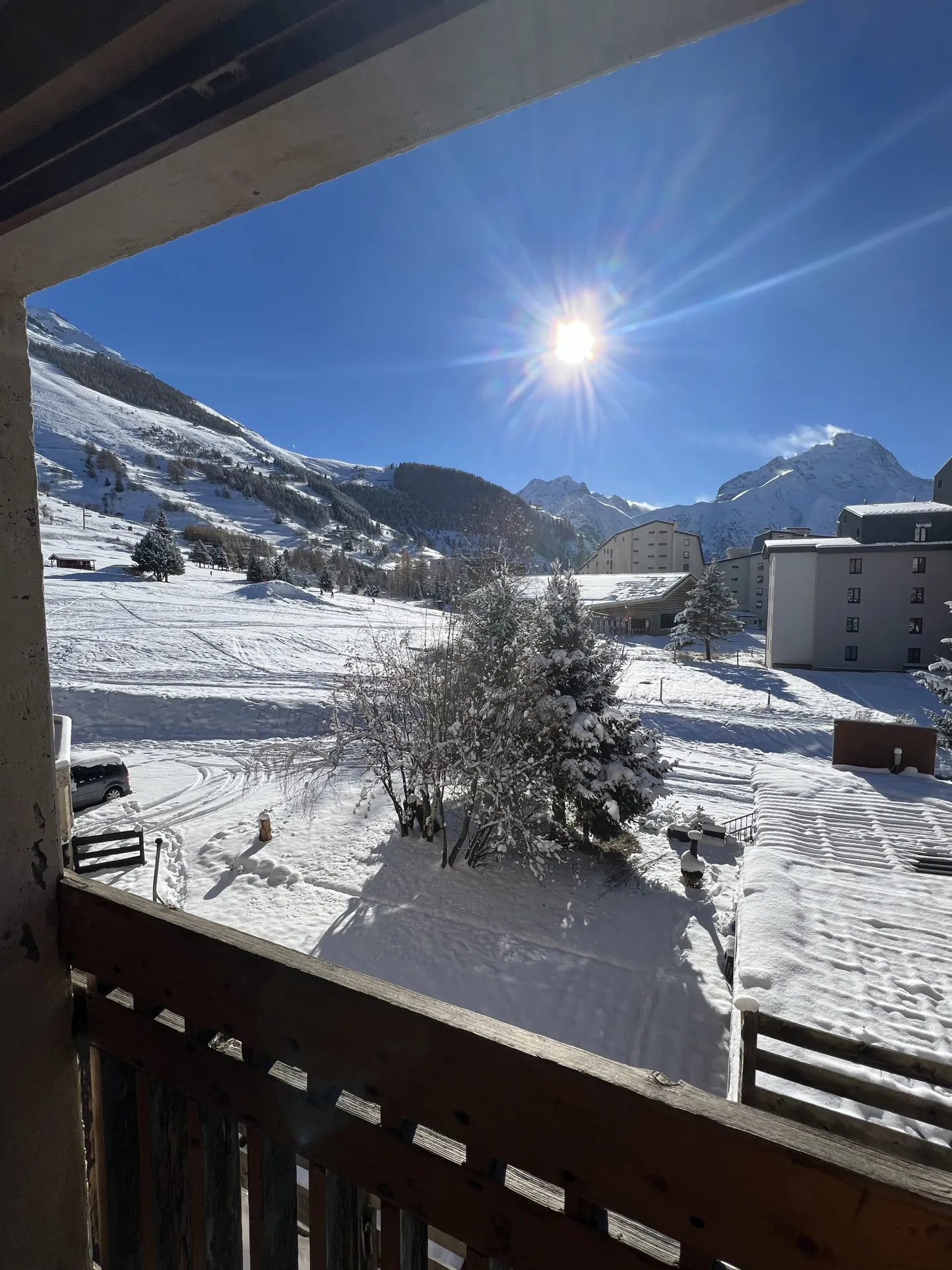 Studio avec vue sur les pistes et la Muzelle à Les Deux Alpes 