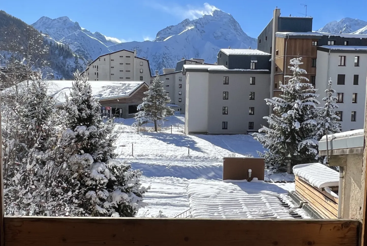 Studio avec vue sur les pistes et la Muzelle à Les Deux Alpes 